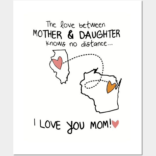 The Love Between Mother And Daughter Knows No Distance Daughter Wall Art by erbedingsanchez